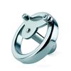 Wearable Stainless Steel CB Lock for Men Chastity Lock Penis Cage Sex Toy Cock Ring Slave BDSM Sissy Ball Stretcher