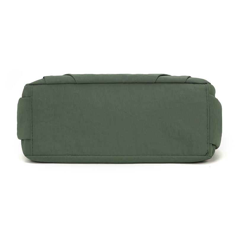 Pleated Multi-compartment Women's Bag Nylon Waterproof Lightweight Shoulder Bag