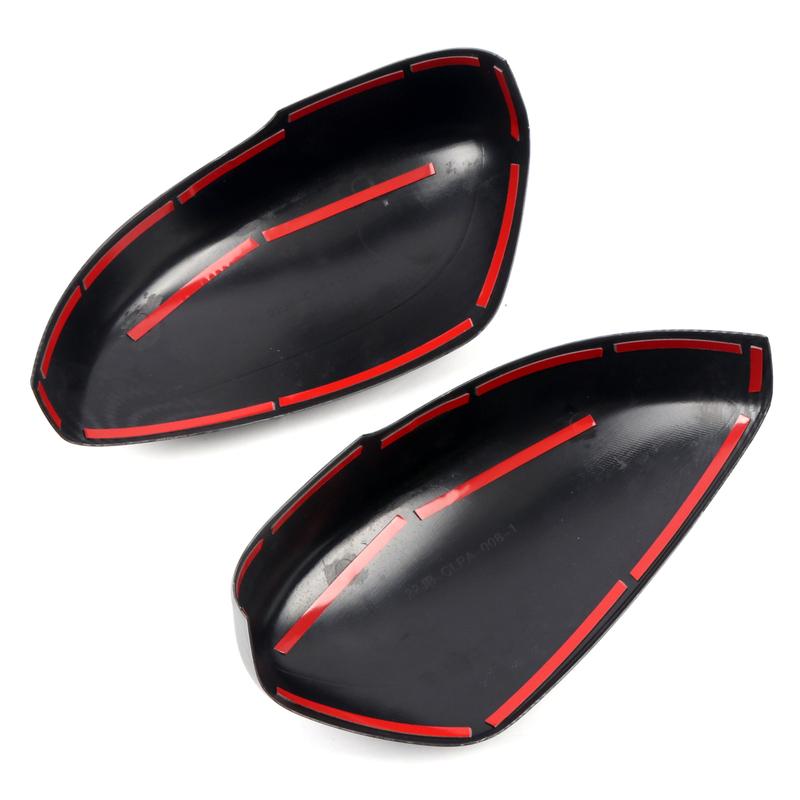 For Chrysler Pacifica 2017- Car Accessories ABS Plastic Carbon Rearview Side Door Mirror Cover Trim 2pcs