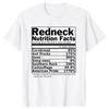 Redneck Nutrition Facts Funny T-Shirt Outdoor Tops Shirt Cotton T Shirts For Men Summer Style Christmas Clothing