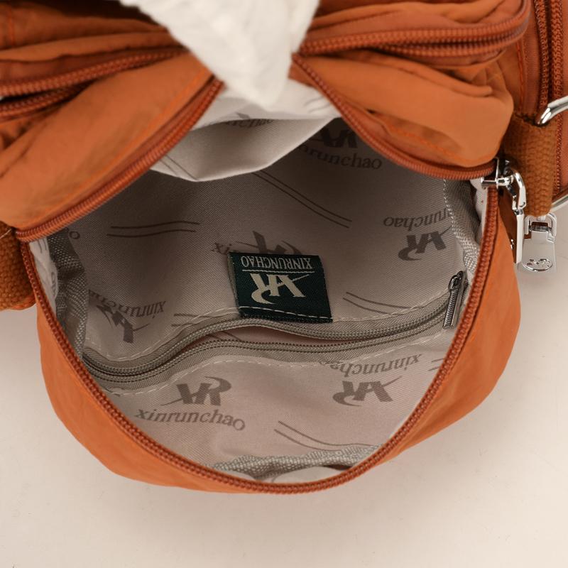 Wasserdichte Nyl-Schultertasche für Damen, Geldbörse mit Reißverschlusstaschen, Leichte Reise-Handtasche, Modisches & Praktisches Design