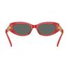 Versace Exquisite Personalized Temple Design Acetate Cat Eye Sunglasses Women's Red 37991433 VE 4501 554287-Red 54/19/145 - H.33