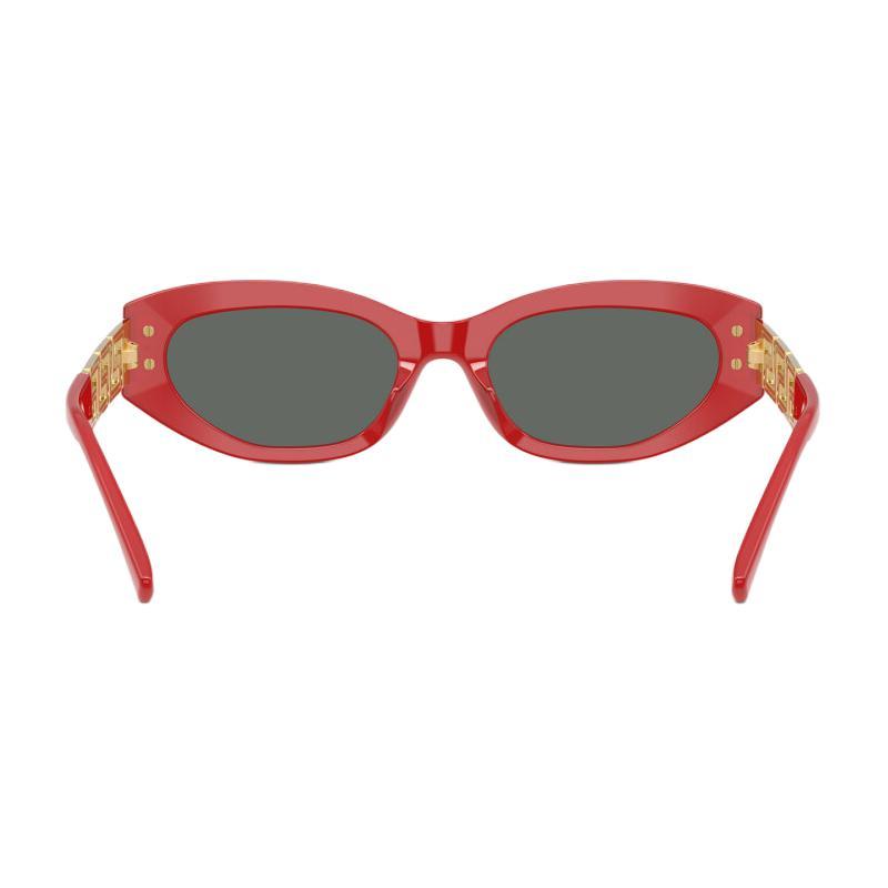 Versace Exquisite Personalized Temple Design Acetate Cat Eye Sunglasses Women's Red 37991433 VE 4501 554287-Red 54/19/145 - H.33