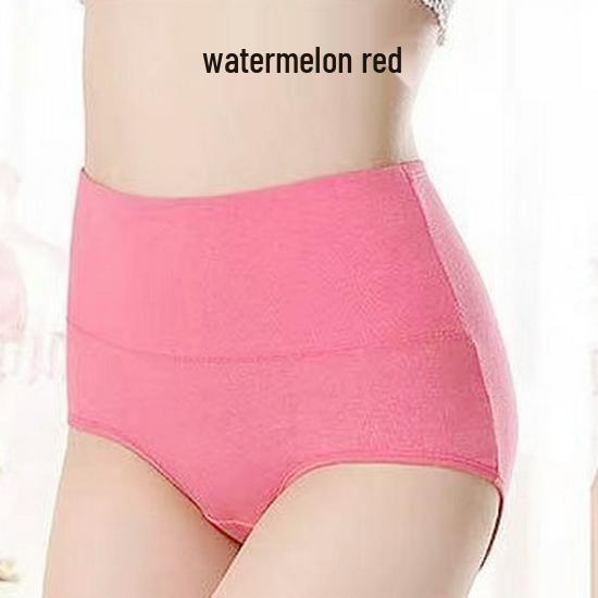 Women's Seamless Cotton High-Waisted Tummy Control Triangle Panties