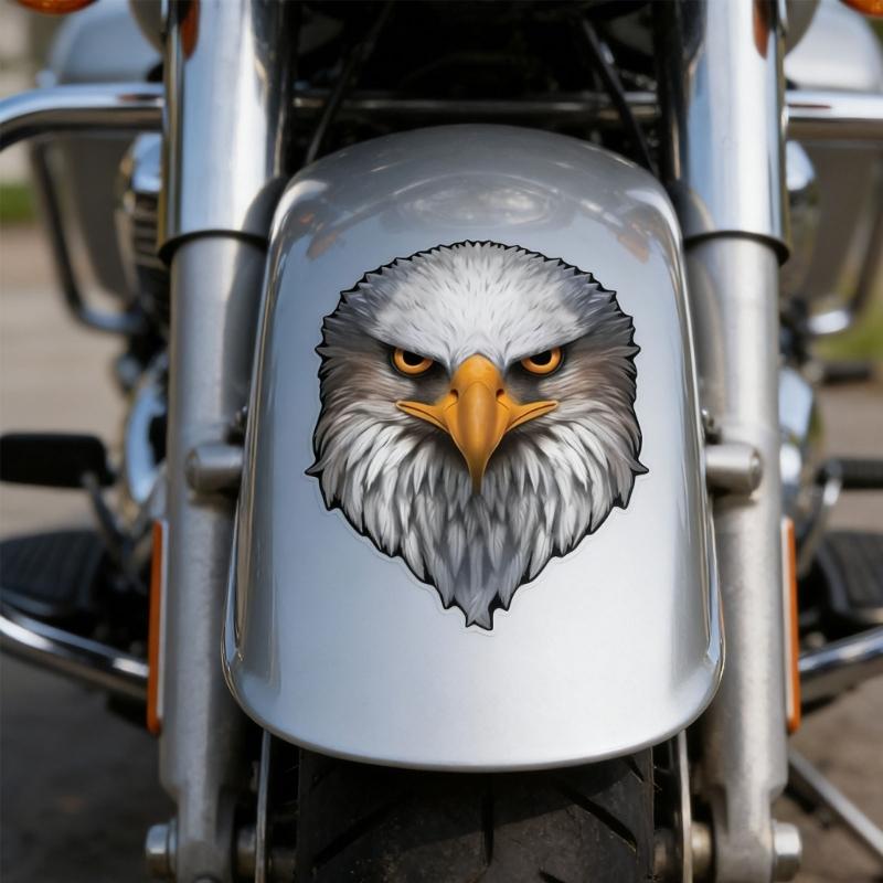 Strong Reflective Patriotic Bird & Flag Sticker Eye Catching Vehicle Sticker for Auto Laptop Coolers Bottle Gift