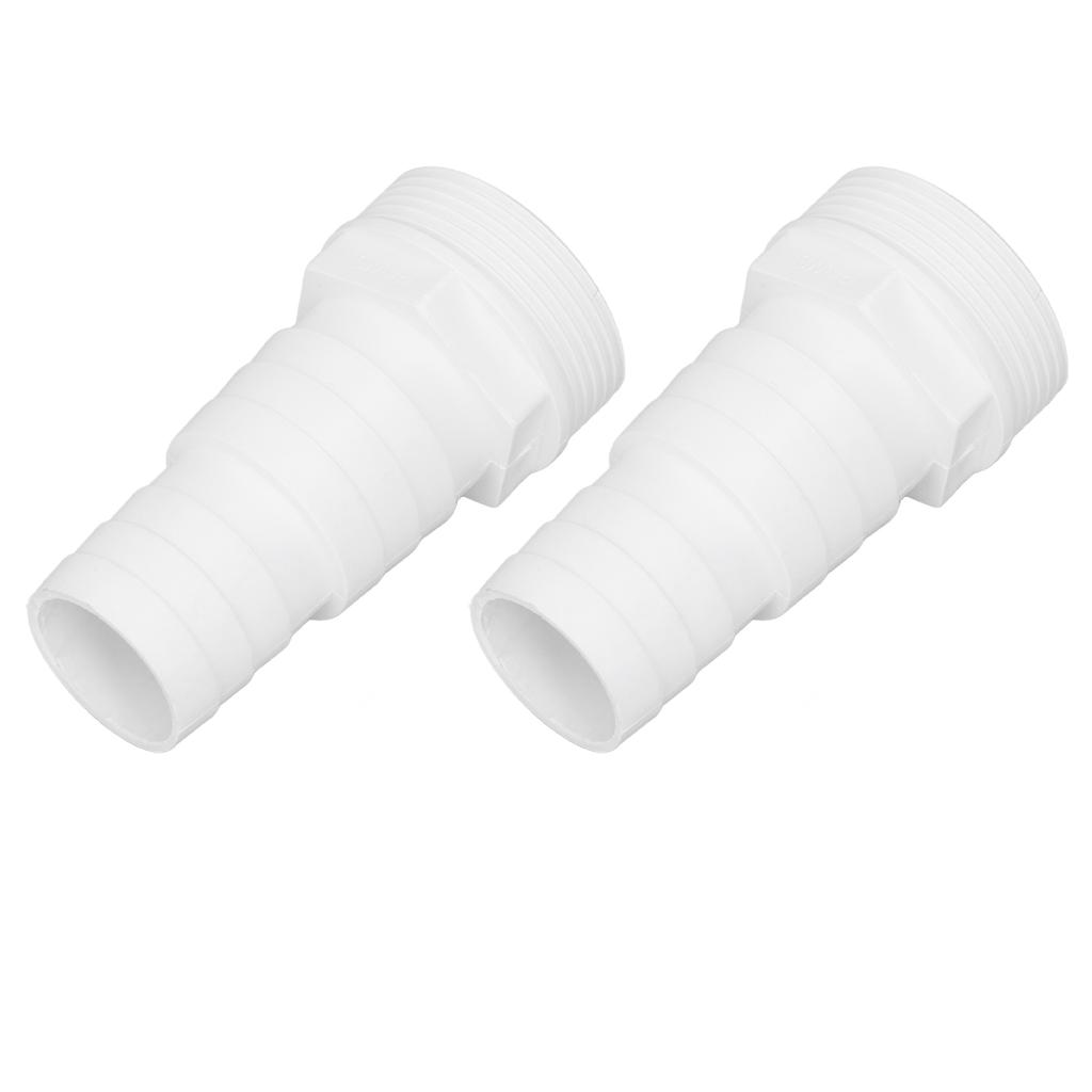 2pcs Pool Pump Hose Adapter 1‑1/2inch Male Thread Plastic Pool Filter Hose Adapter for Replacement