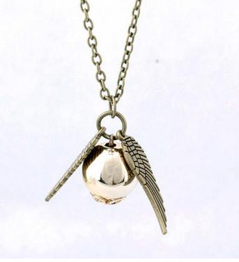 and the Deathly Hallows gold necklace бронзовый