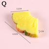 1PC Giocattoli per Bambini Fette di Frutta in PVC Fragola Limone Ananas Frutta Finta Accessori Fatti a Mano