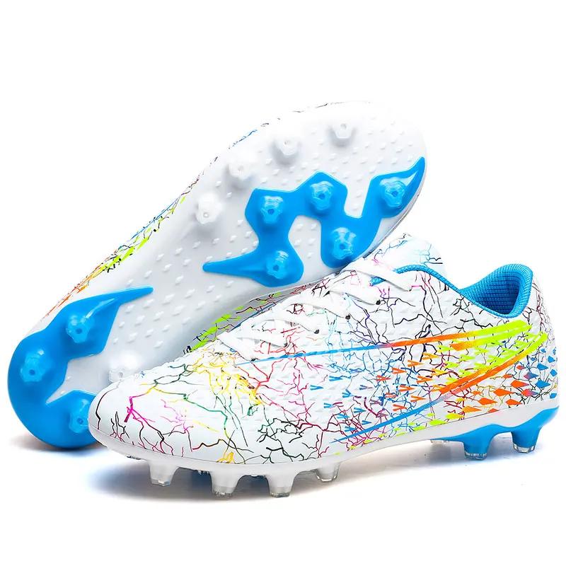 Fashion Men Professional Soccer Shoes Outdoor Sports Training Ankle Soccer Boots Turf Youth Original Men's Society Football Boot