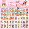 50-Sheet Cute Cartoon Guinea Pig Dress - Up Sticker Book, Adorable Guinea Pig Characters with Various Outfits, for DIY Craft