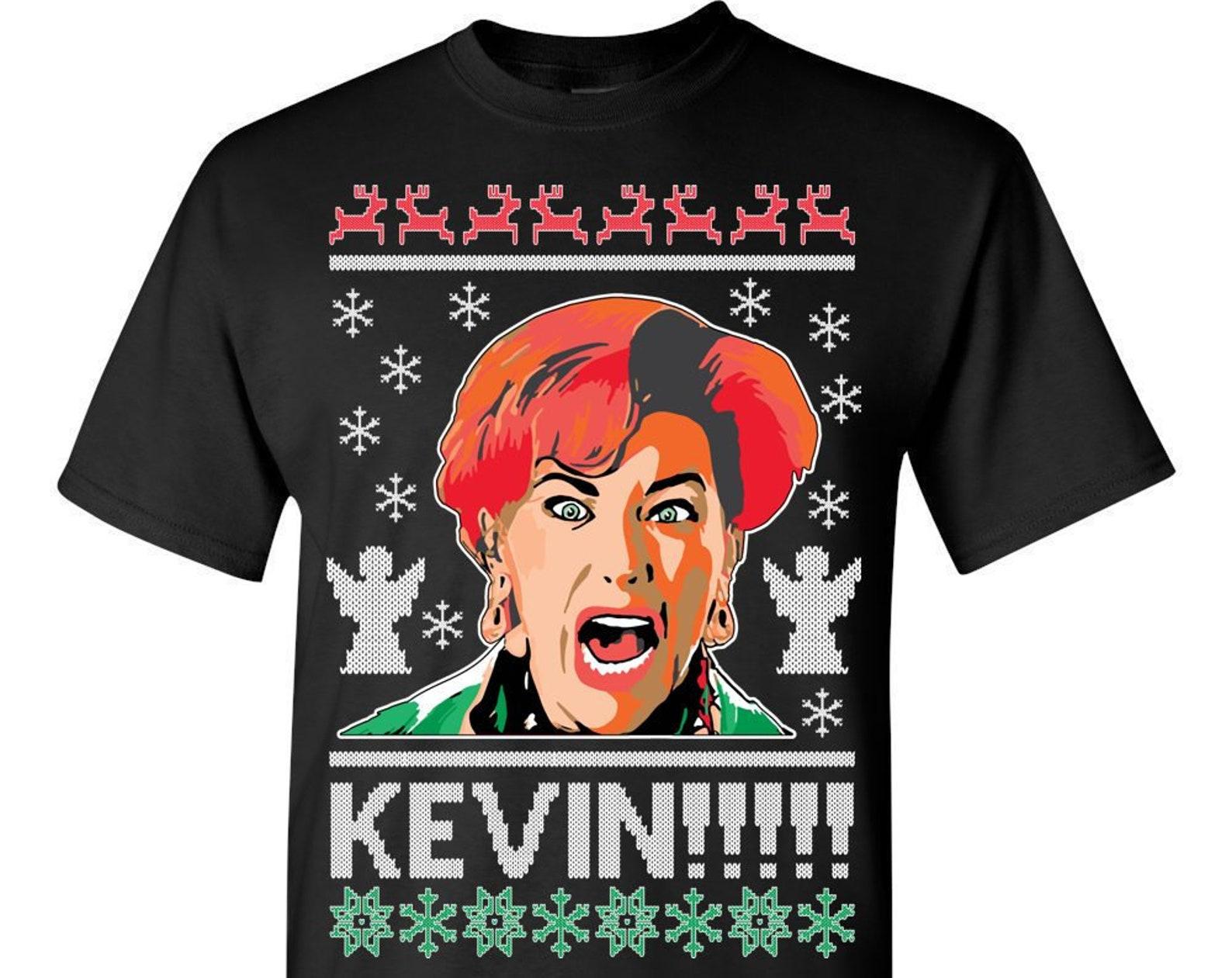 Ugly Christmas T-Shirt Home Alone Kevin! Tee Shirt S