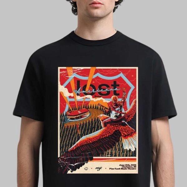 Machine Gun Kelly MGK Clarkston MI 2026 Tour Pine Knob Concert T-Shirt Mens Tee S