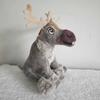 Sitting 18Cm Frozen Sven Stuffed Plush Toy Kawaii Reindeer Sven Soft Dolls Gifts
