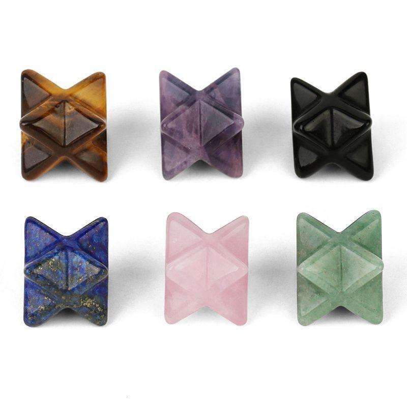 Merkaba Star Crystal Natural Jewelry Meditation Sacred Healing Decoration Energy