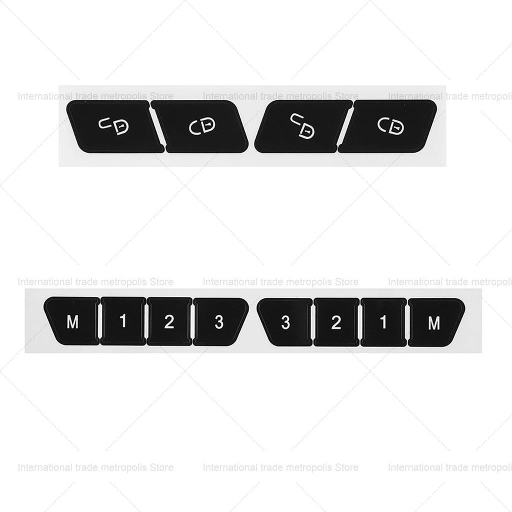 Car Air Condition AC Control Radio Dash Panel Button Repair Sticker Trim Decal for Mercedes-Benz W204 C300 2007-2014