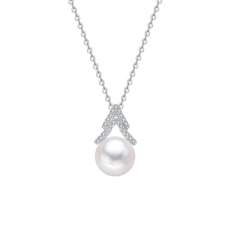 Elegant S925 Sterling Silver Freshwater Pearl Pendant High-End Necklace