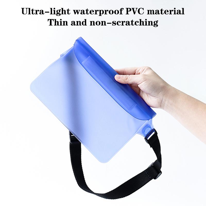 Borsa Impermeabile Porta Documenti Carte di Credito Chiavi Cellulare Custodia Subacquea Marsupio Fanny Nuoto Spiaggia Custodia Borsa Asciutta