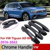 For Volkswagen VW Tiguan AD BW MK2 2016 2017 2018 Carbon Fiber Door Handle Cover Trim Protective Stickers