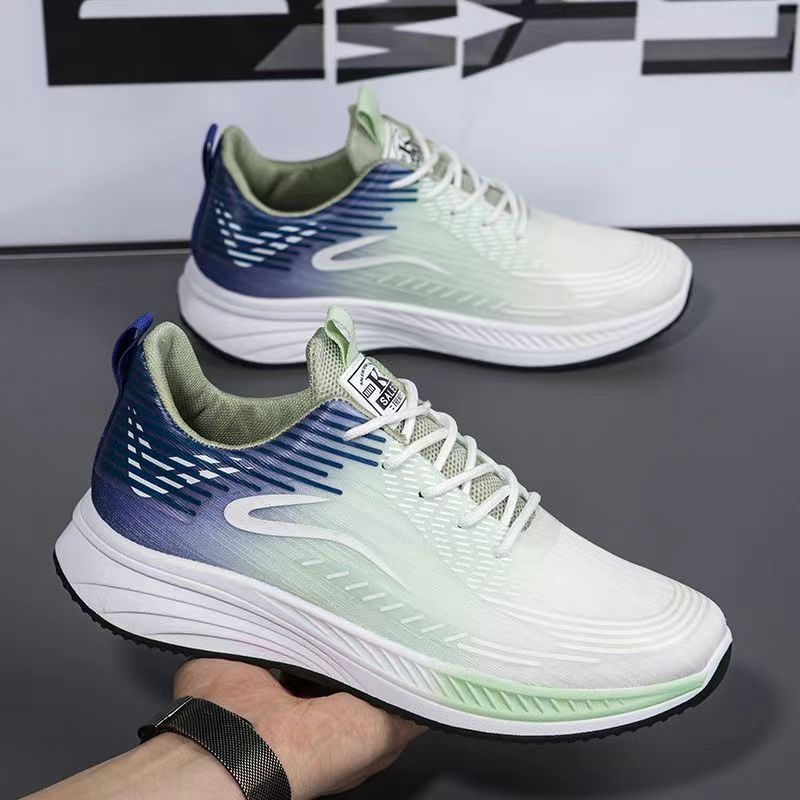 

Shoes summer thin breathable mesh sneakers new color matching youth casual running shoes 44