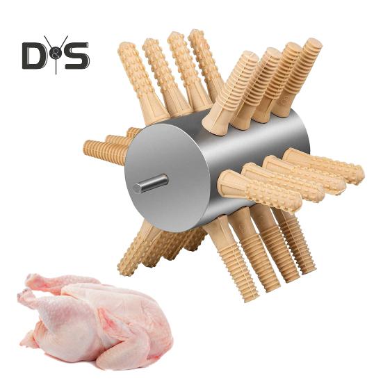 Spennatore per polli, macchina per spiumatura di pollame, spiumatrice in acciaio inox con dita in gomma, strumento per la spiumatura di pollame facile e sicuro