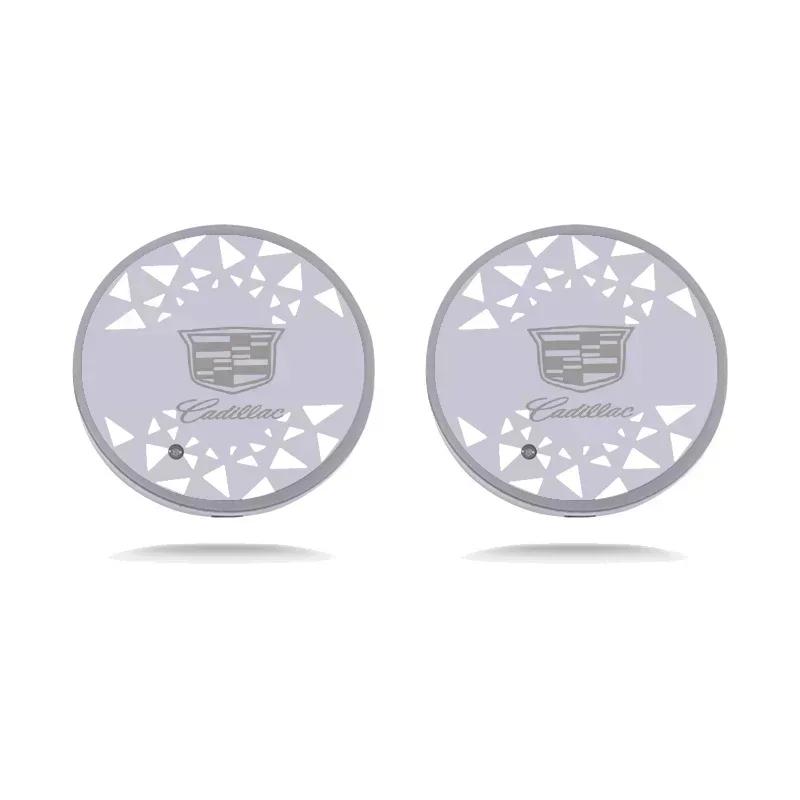 USB Charging Car Water Cup Mats Coaster Smart Induction Light for Cadillac Escalade ATS CTS CT4 CT5 CT6 EXT STS SLS SLR SRX XLR