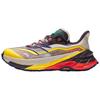 Cushioning, Wear Resistant Low Top Running Shoes Men's White Yellow 112425533S-1