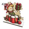 Holiday Party Supplies Snowman Napkin Holder for Dining Table, Wood Vertical Christmas Table Dispenser, Tissue Storage Home Decor Relief