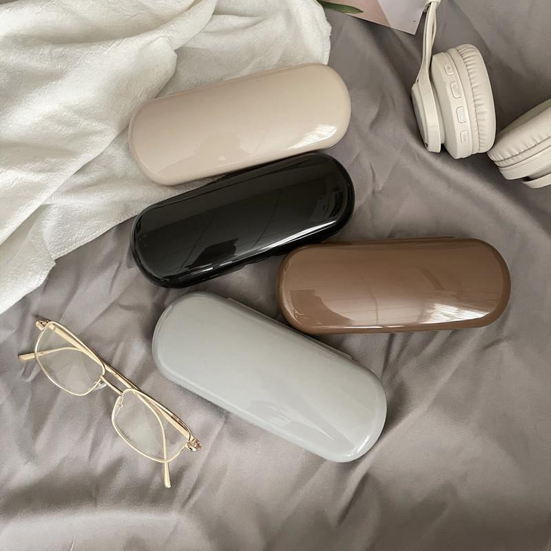 Krémově zbarvené Pouzdro na brýle Cestovní brýle Ochranný organizér Dámské Přenosné Roztomilé sluneční brýle Úložná schránka na brýle
