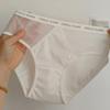 Seamless Light Luxury Mid-Waist Antibacterial Cotton Triangle Underwear for Girls