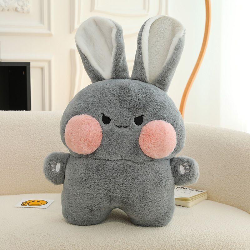 Adorable Plush Rabbit Pillow Doll Cute Bunny Stuffed Toy For Childrens Gifts