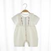 Qiaojiaoya Baby Girl Summer Short Sleeve Cotton Romper Bodysuit