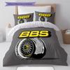 BBS Muster Bettwäsche, Steppbett Set Bettbezug Kissenbezug Zuhause Geburtstagsgeschenk (1 Bettbezug + 2 Kissenbezüge, ohne Füllung)