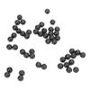 50pcs 8mm Space Beans Set Silica Gel Fishing Line Stopper Collision Avoidance BeansBlack
