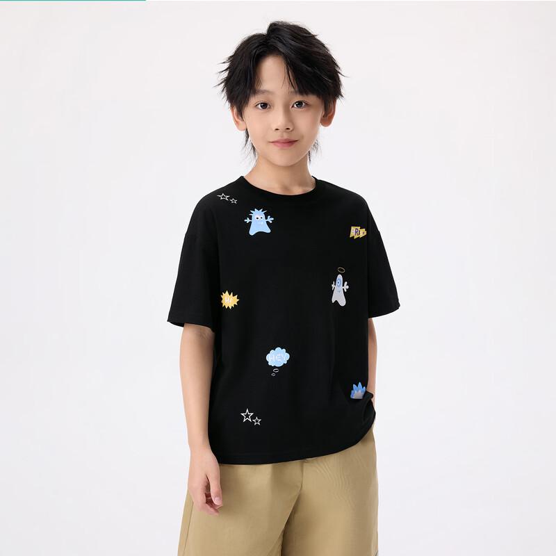 Boys  Casual Printed Short Sleeve T-shirt 120