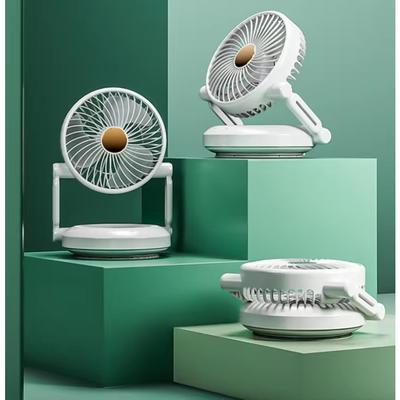 Desktop USB Wall Hanging Fan Folding Remote Control Shaking Head Household Atmosphere Light Electric Fan Storage Kitchen&Bathroom