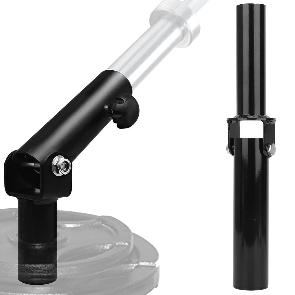 Steel Barbell TBar Row Plate Post Insert Landmine Explosive Power Core Strength Exercise