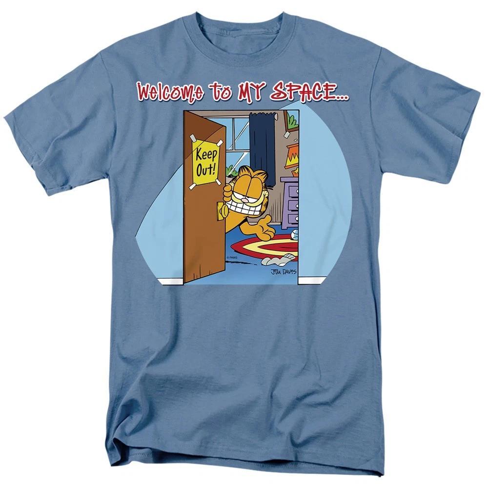 Garfield - Welcome To Myspace - Unisex Short Sleeve Children s T-shirt - Blue 100