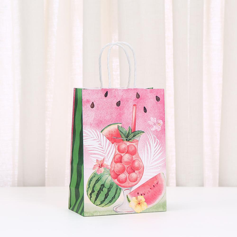 StoBag watermelon theme gift wrapping bags for sweets personalized packaging birthday party favor bags candy treat bags