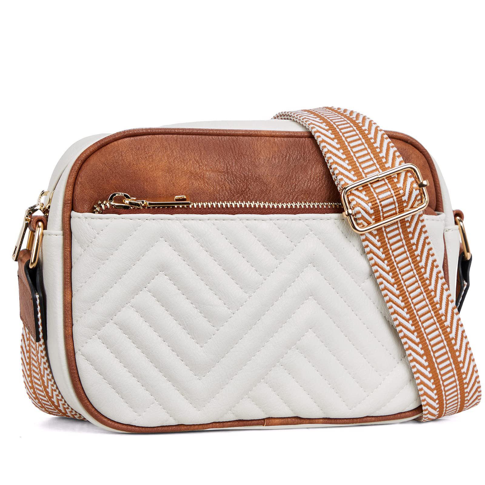 

Embroidered grid color matching retro popular shoulder bag zipper shoulder strap messenger bag wallet small square bag