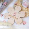 Newborn Flower Photography Accessories Newborn Photography Props Baby Accessories Milestone Wooden Sticker Shooting Props Gifts