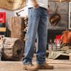 Men's American Retro Loose Straight-Leg Jeans