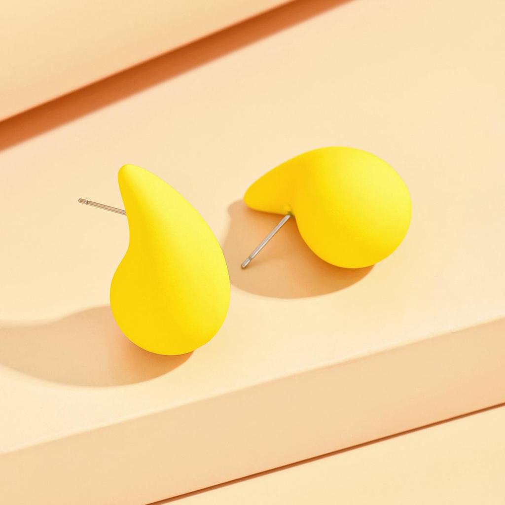 Plump Water Drop Acrylic Dangle Earrings - Simple & Fashionable Jewelry for Women