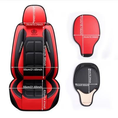 All Inclusive Seat Cover, Full Leather Car Seat Cushion, Driver's Seat Cover or Passenger Seat Cover, All Season Universal Pad