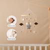 Baby Crib Mobile Wooden Bed Bell Rattle Toy Soft Felt Star Moon Wind Chime Pendant Newborn Comfort Bed Bell Toys Baby Gift