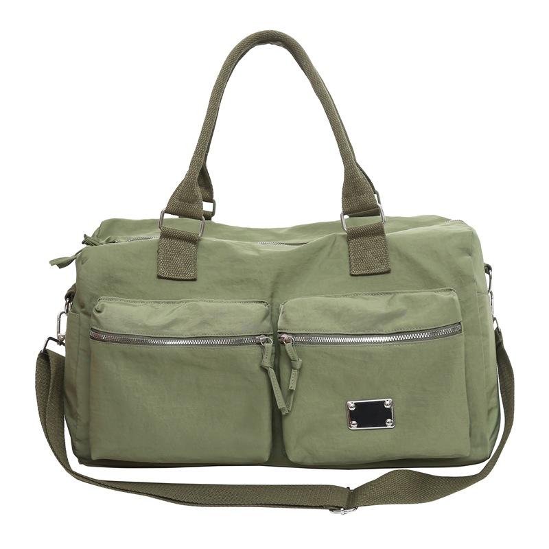 

Multi-pocket, multi-color, large-capacity storage, short-distance travel bags, simple leisure, business travel, boarding luggage зелений