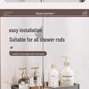 Universal No-Drill Shower Head Holder & Shelf for Bathroom Rods