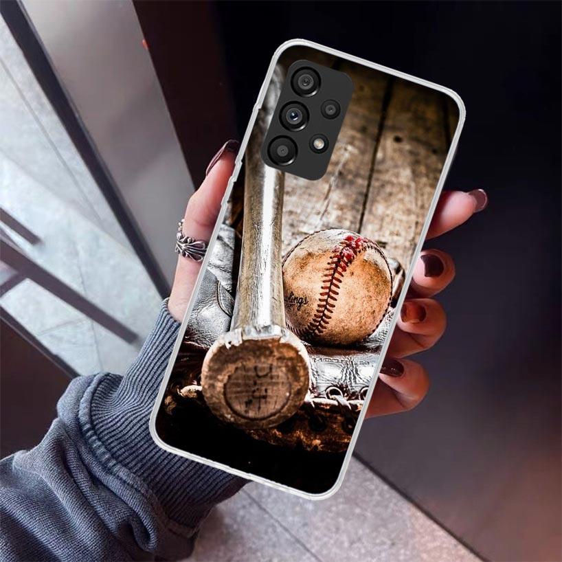 

Baseball Sport Phone Case For Samsung Galaxy A12 A52S A42 A32 A22 A51 A50 Note 20 Ultra 10 S10 Plus A71 A70 A31 A30 A10S Galaxy Samsung A20(A30)