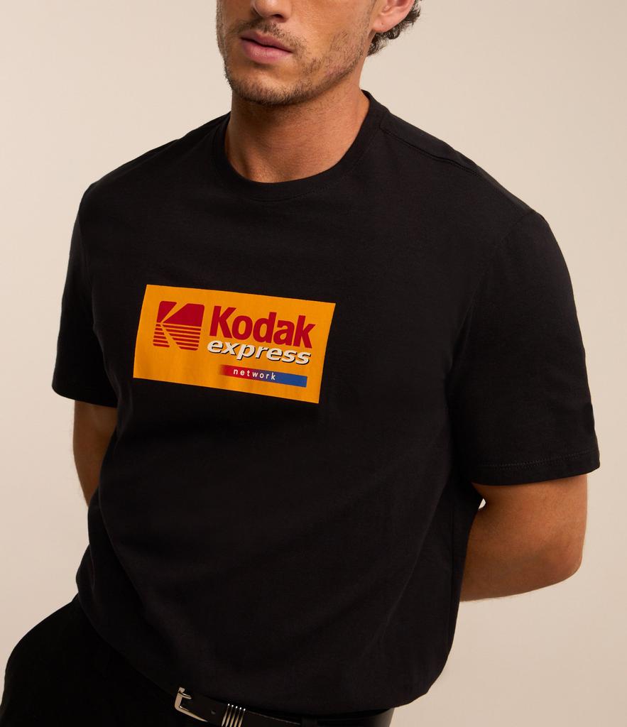 Kodak Printed Comfort Cotton T-Shirt with Kodak Duaflex Black Print Women Men Oversized Y2k Cotton Loose Female Male Clothing