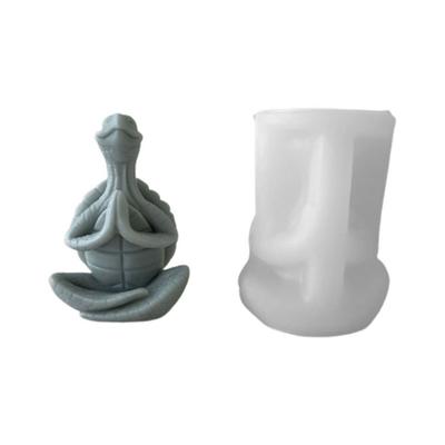Stampi per Sapone Stampo Artigianale Stampo per Candele Strumenti per Fatto a Mano Meditazione Tartaruga a Forma di Materiale Siliconico per Artigianato Fatto a Mano