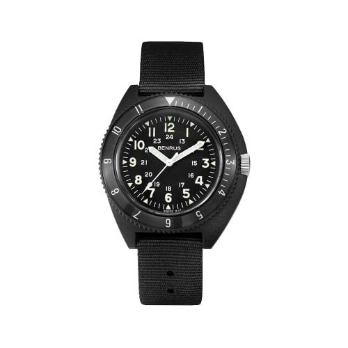 Benrus TYPE3-BK Men's Watch, Black